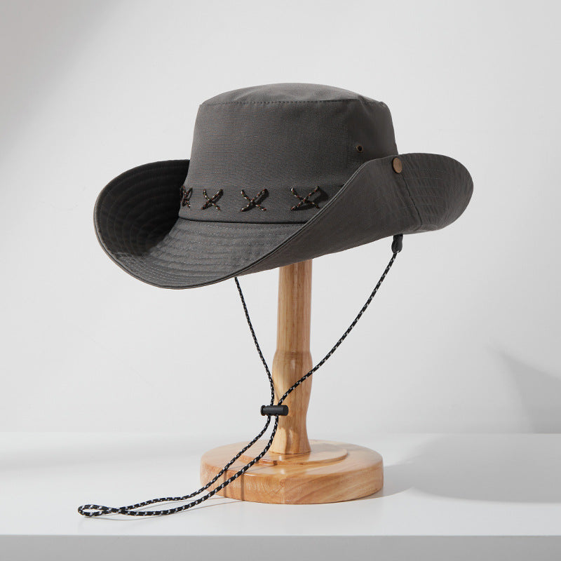 Classmate Yang mountaineering hat bucket hat female sunscreen outdoor sun 2024 new summer male sun hat
