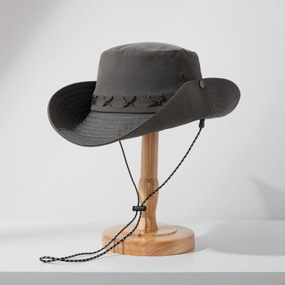 Classmate Yang mountaineering hat bucket hat female sunscreen outdoor sun 2024 new summer male sun hat