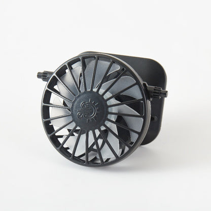 Clip fan, solar energy usb rechargeable battery fan, high wind cooling, handheld hole digging electric fan, multi-purpose
