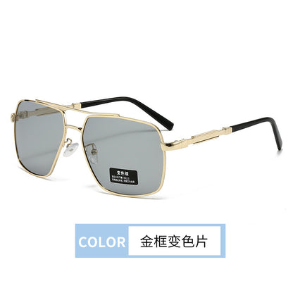 Color-changing polarized UV-proof sunglasses, fashion and high-end 2025 new men's sunglasses for driving and fishing