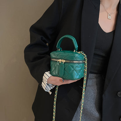 Xiaoxiangfeng bag women's 2023 new Internet celebrity live broadcast portable shoulder bag fashion diamond mini messenger bag tide