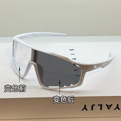 Color-changing cycling sunglasses Unisex outdoor sports day and night road bike windproof goggles