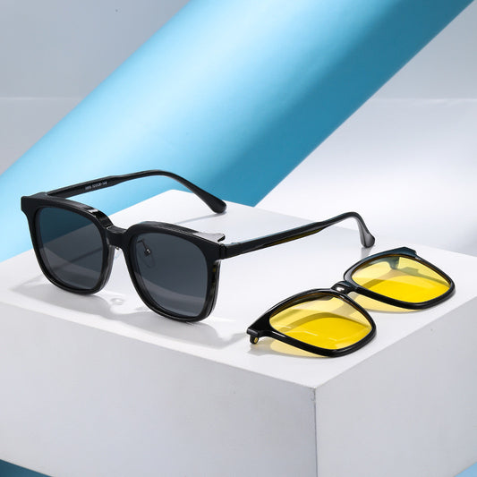 Clip Magnetic Suction Sleeves Versatile Fashion Cross-border Sunscreen Travel Full Frame Sunglasses Polarized Shade Fishing Sunglasses