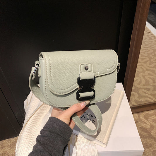 Women's messenger bag Women's bag Messenger bag Saddle bag Fashion 2025 Spring new foreign style shoulder bag Small square bag