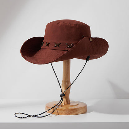 Classmate Yang mountaineering hat bucket hat female sunscreen outdoor sun 2024 new summer male sun hat