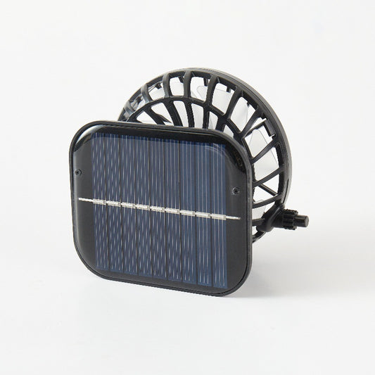 Clip fan, solar energy usb rechargeable battery fan, high wind cooling, handheld hole digging electric fan, multi-purpose