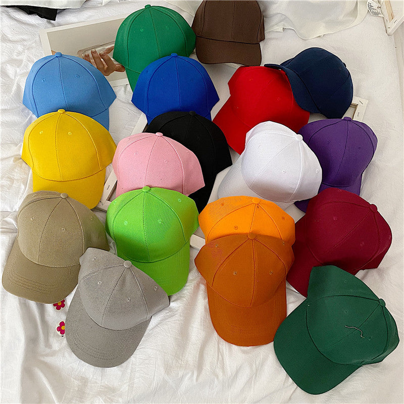 20-Color Mao Qing Velcro Solid Color Baseball Cap Cross-border Wholesale Student Shade Cap Couple Versatile Street