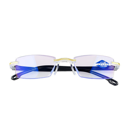 2023 anti-blue reading glasses running rivers and lakes street stall glasses wholesale ultra-light frame diamond trimmed reading glasses