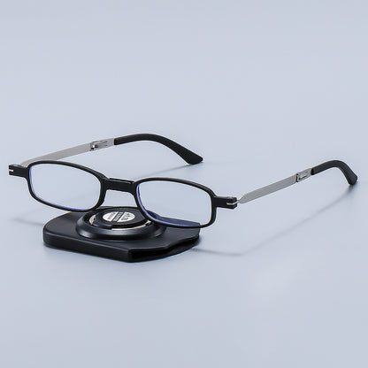 Women's trendy fashion anti-blue reading glasses men's stickers mobile phone metal bracket comfortable foldable reading glasses