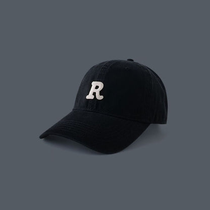 Women's big head circumference baseball cap old washed hat men's American wide brim retro small face trend embroidered cap