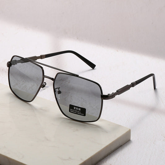 Color-changing polarized UV-proof sunglasses, fashion and high-end 2025 new men's sunglasses for driving and fishing