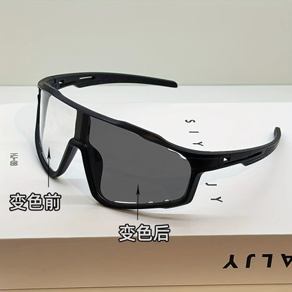 Color-changing cycling sunglasses Unisex outdoor sports day and night road bike windproof goggles