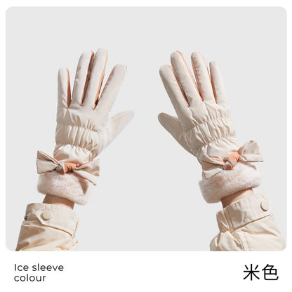 Classmate Yang strictly selects winter warm gloves for men and women, waterproof riding, velvet, windproof and cold-proof, couples cycling and driving cold
